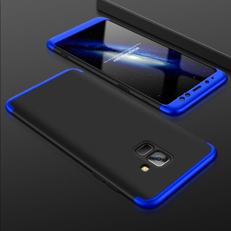 GKK for Galaxy A8 (2018) Three Stage Splicing 360 Degree Full Coverage PC Protective Case Back Cover