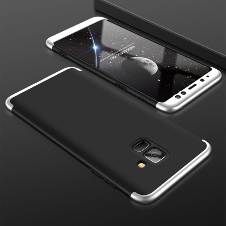 GKK for Galaxy A8 (2018) Three Stage Splicing 360 Degree Full Coverage PC Protective Case Back Cover
