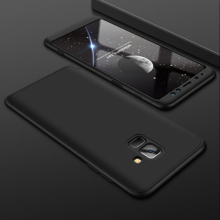 GKK for Galaxy A8 (2018) Three Stage Splicing 360 Degree Full Coverage PC Protective Case Back Cover