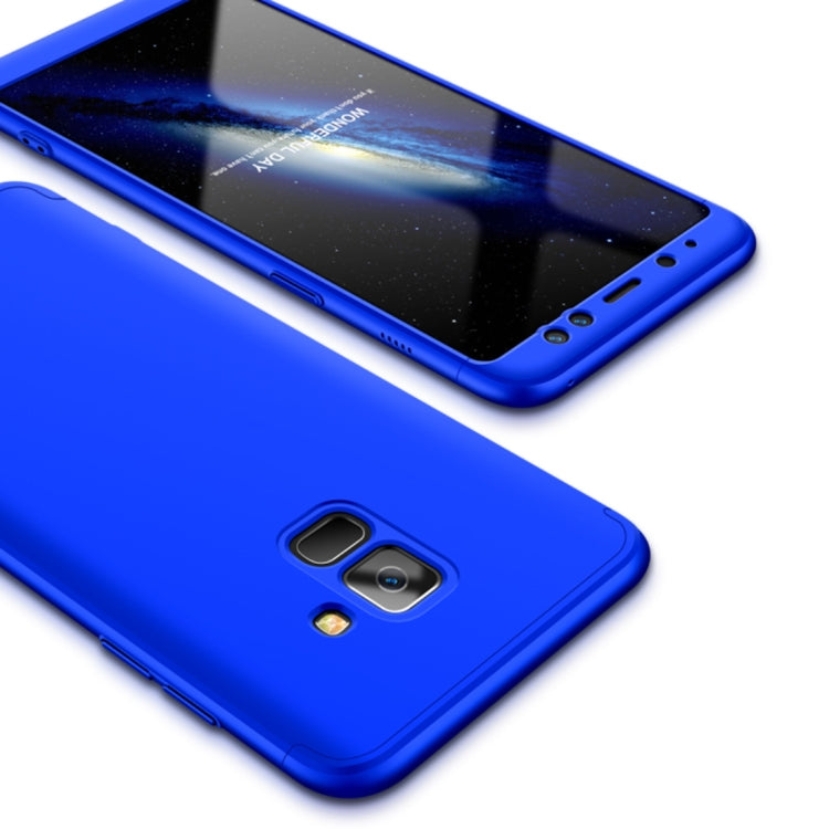 GKK for Galaxy A8 (2018) Three Stage Splicing 360 Degree Full Coverage PC Protective Case Back Cover