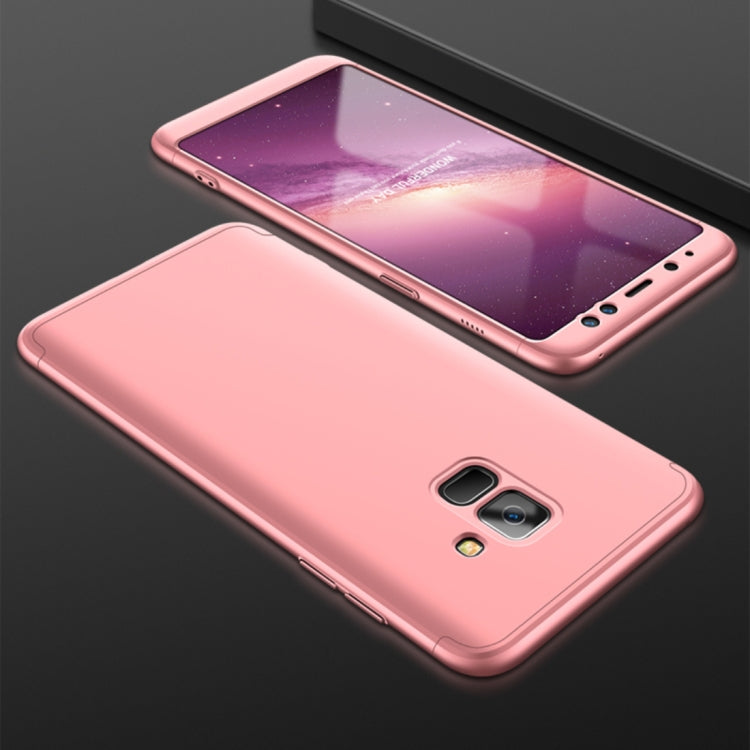 GKK for Galaxy A8 (2018) Three Stage Splicing 360 Degree Full Coverage PC Protective Case Back Cover