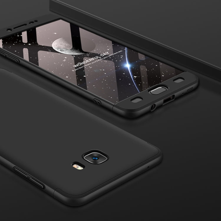 GKK for Galaxy C9 Pro Three Stage Splicing 360 Degree Full Coverage PC Protective Case Back Cover