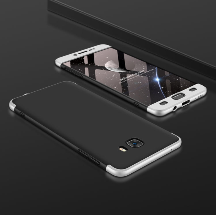 GKK for Galaxy C9 Pro Three Stage Splicing 360 Degree Full Coverage PC Protective Case Back Cover
