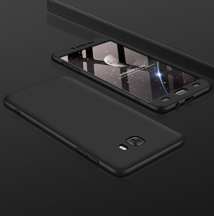 GKK for Galaxy C9 Pro Three Stage Splicing 360 Degree Full Coverage PC Protective Case Back Cover