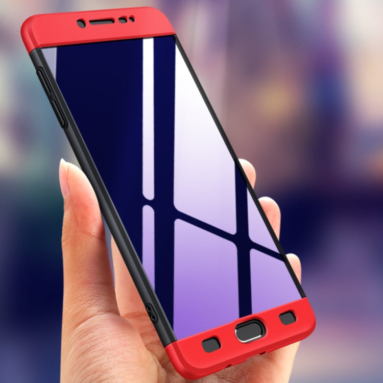 GKK for Galaxy C9 Pro Three Stage Splicing 360 Degree Full Coverage PC Protective Case Back Cover