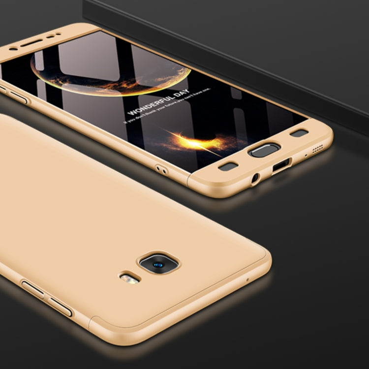GKK for Galaxy C9 Pro Three Stage Splicing 360 Degree Full Coverage PC Protective Case Back Cover