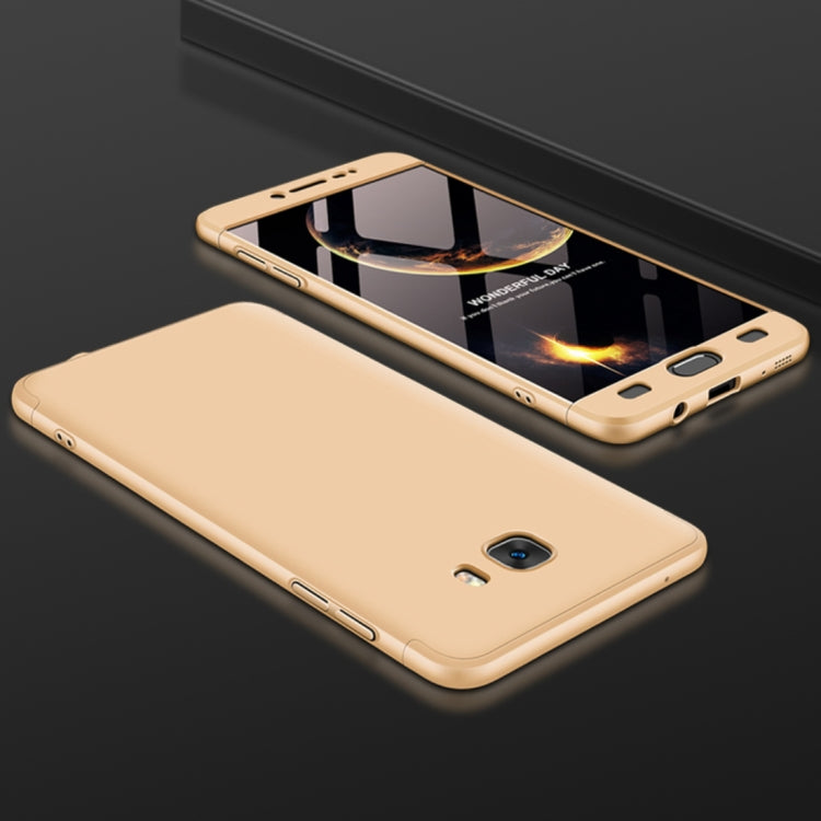GKK for Galaxy C9 Pro Three Stage Splicing 360 Degree Full Coverage PC Protective Case Back Cover