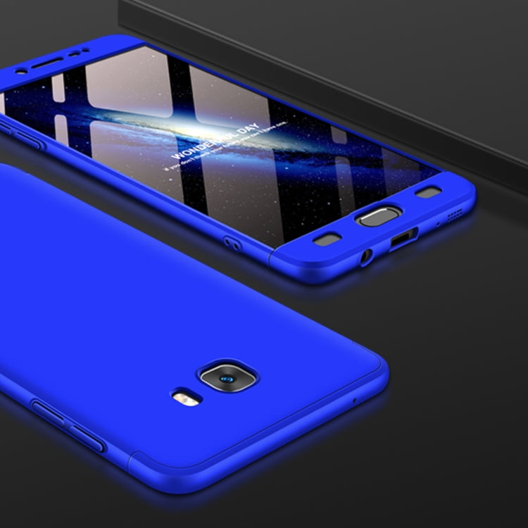 GKK for Galaxy C9 Pro Three Stage Splicing 360 Degree Full Coverage PC Protective Case Back Cover