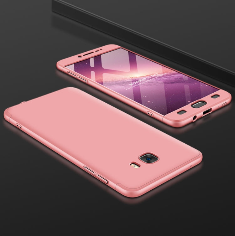 GKK for Galaxy C9 Pro Three Stage Splicing 360 Degree Full Coverage PC Protective Case Back Cover
