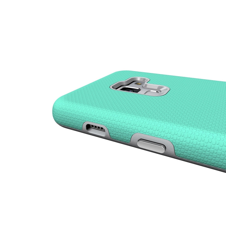 For Galaxy A8+ (2018) Anti-slip Armor Texture TPU + PC Protective Case Back Cover Shell