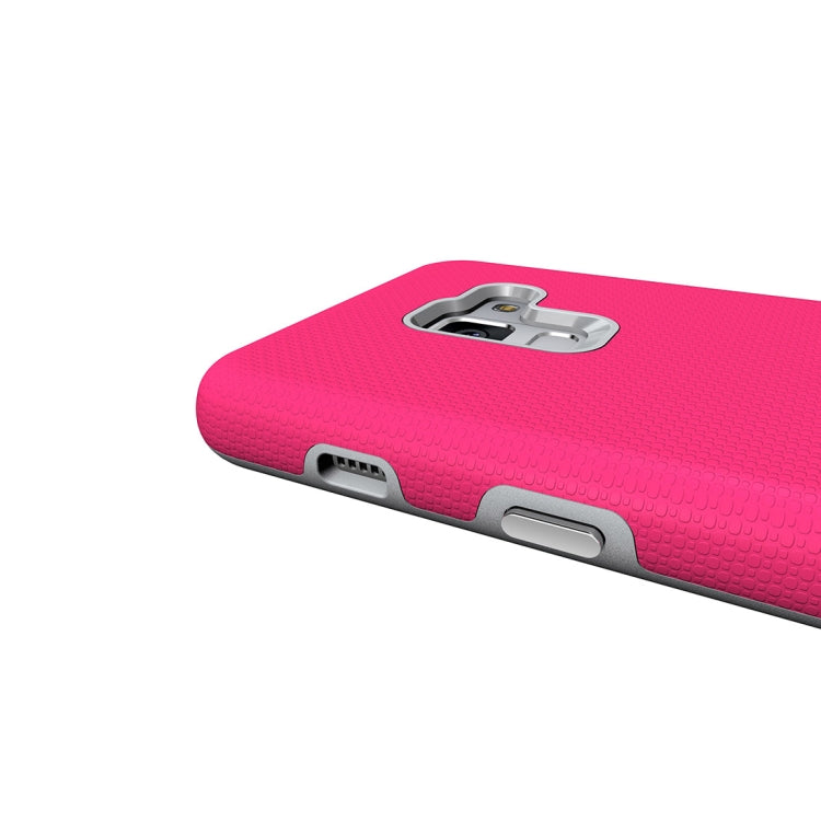 For Galaxy A8+ (2018) Anti-slip Armor Texture TPU + PC Protective Case Back Cover Shell