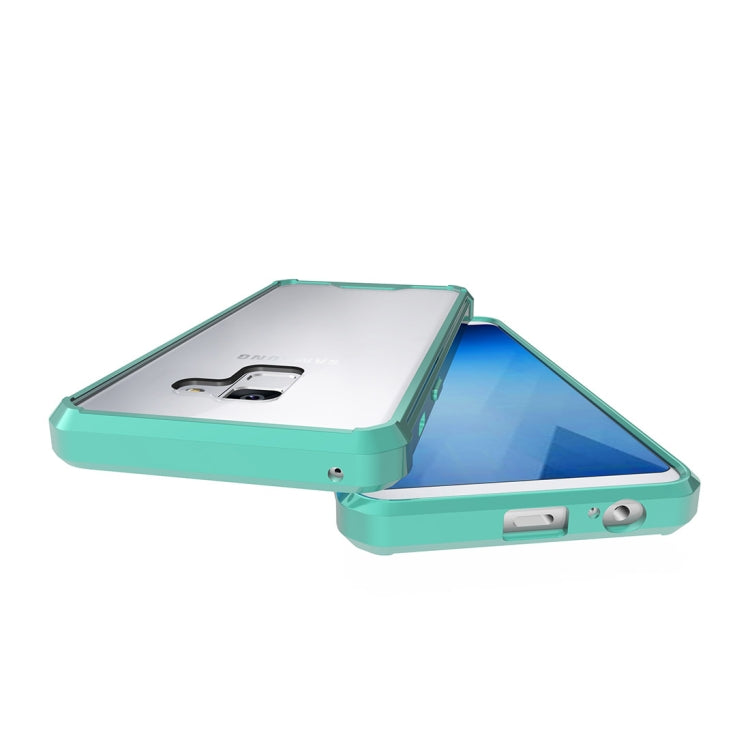 For Galaxy A8 (2018) Acrylic + TPU Shockproof Transparent Armor Protective Back Cover Case