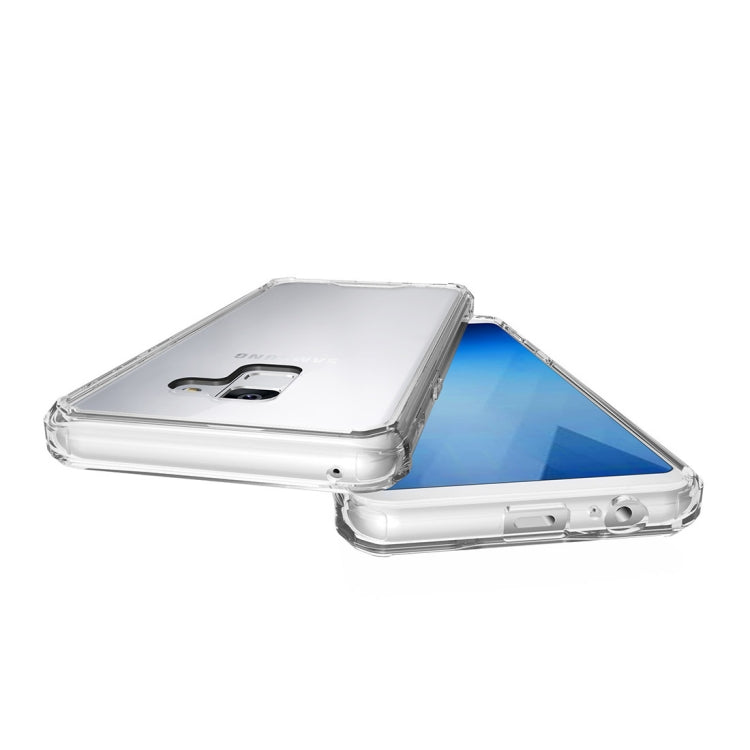For Galaxy A8 (2018) Acrylic + TPU Shockproof Transparent Armor Protective Back Cover Case