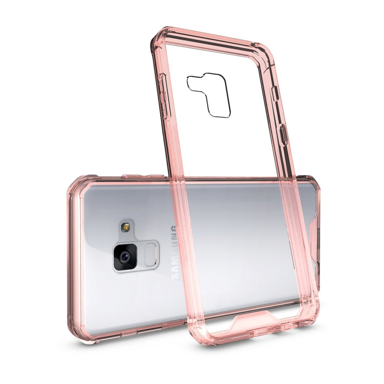 For Galaxy A8+ (2018) Acrylic + TPU Shockproof Transparent Armor Protective Back Cover Case