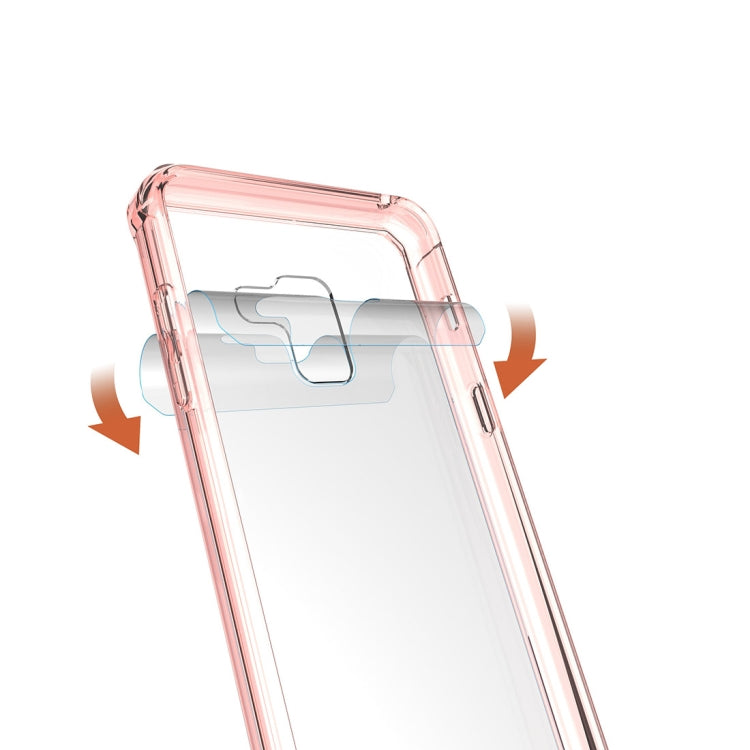 For Galaxy A8+ (2018) Acrylic + TPU Shockproof Transparent Armor Protective Back Cover Case