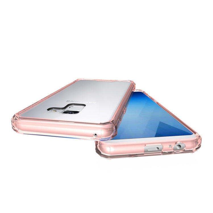 For Galaxy A8+ (2018) Acrylic + TPU Shockproof Transparent Armor Protective Back Cover Case