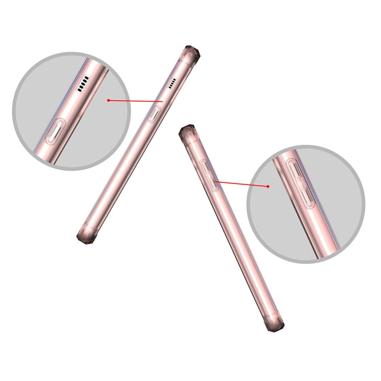 For Galaxy A8+ (2018) Acrylic + TPU Shockproof Transparent Armor Protective Back Cover Case