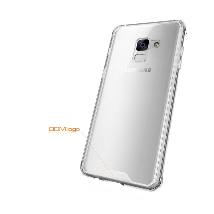 For Galaxy A8+ (2018) Acrylic + TPU Shockproof Transparent Armor Protective Back Cover Case