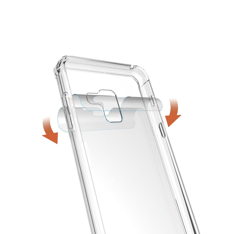 For Galaxy A8+ (2018) Acrylic + TPU Shockproof Transparent Armor Protective Back Cover Case