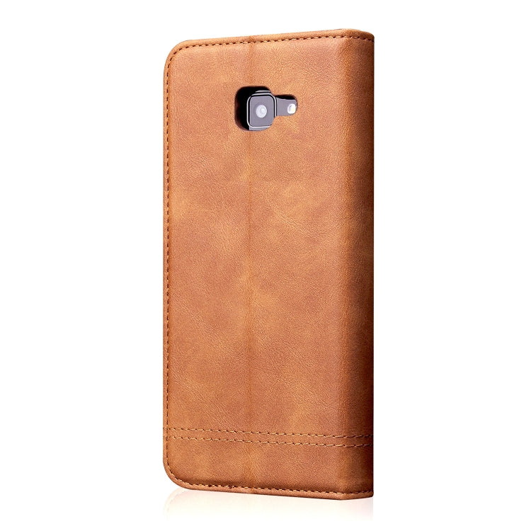 Casual Style Retro Crazy Horse Texture Horizontal Flip Leather Case for Galaxy J4+ / J4 plus / J415F, with Card Slots & Holder & Wallet