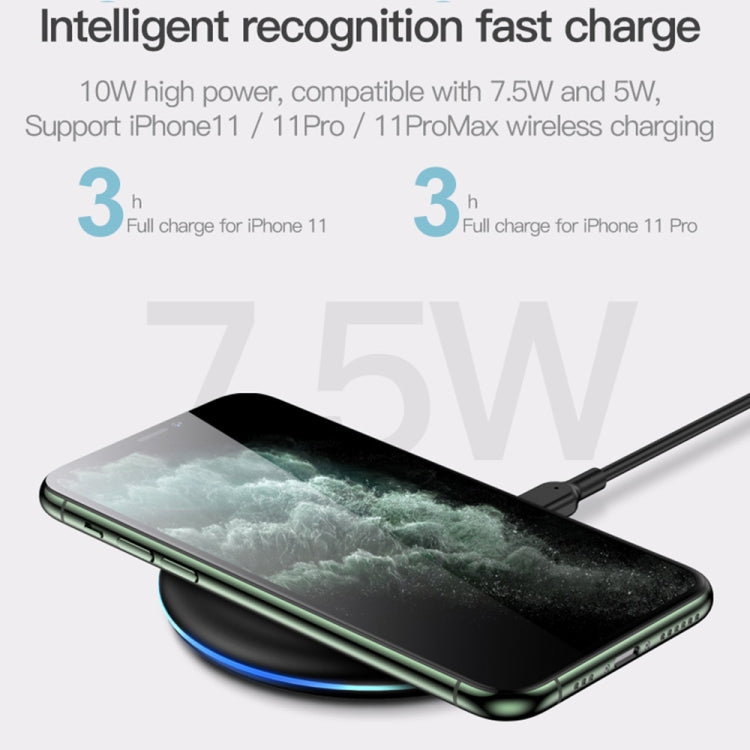 TOTUDESIGN CACW-041 Wind Plate Series II 10W Max Wireless Charger(Black)