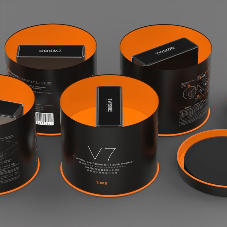 V7 Bluetooth Earphone TWS Wireless Headset Bluetooth 5.0 Handsfree Sport Earphones with Charging Box