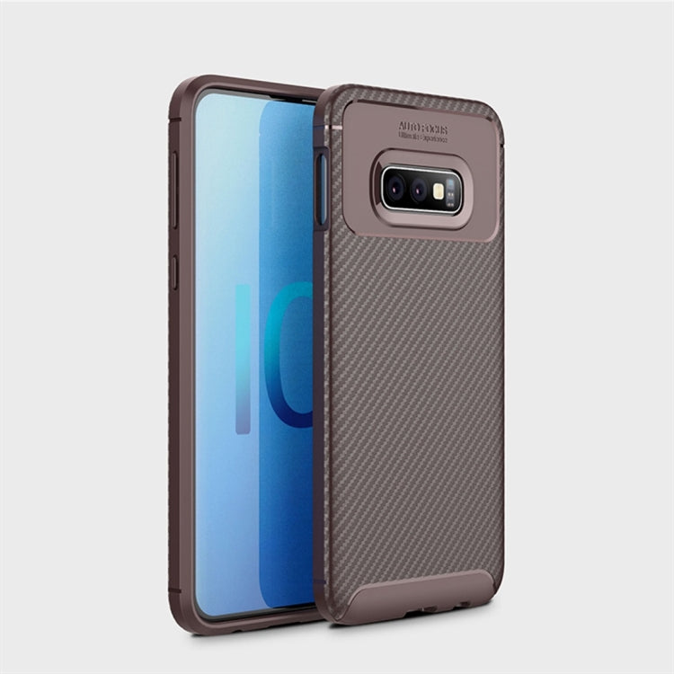 Carbon Fiber Texture Shockproof TPU Case for Galaxy S10e