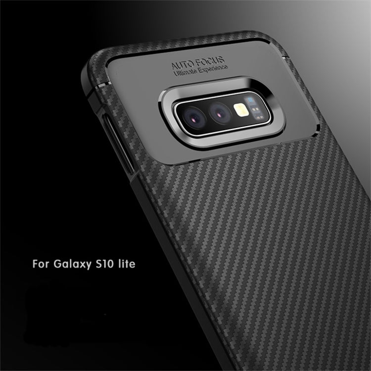 Carbon Fiber Texture Shockproof TPU Case for Galaxy S10e