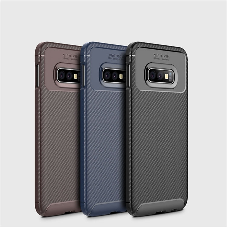 Carbon Fiber Texture Shockproof TPU Case for Galaxy S10e