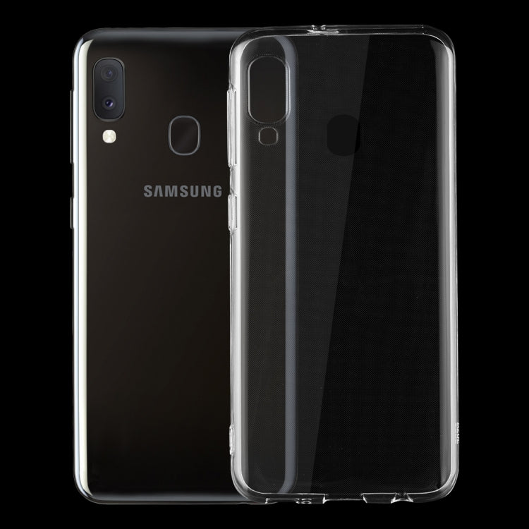 0.75mm Ultrathin Transparent TPU Soft Protective Case for Samsung Galaxy A20E