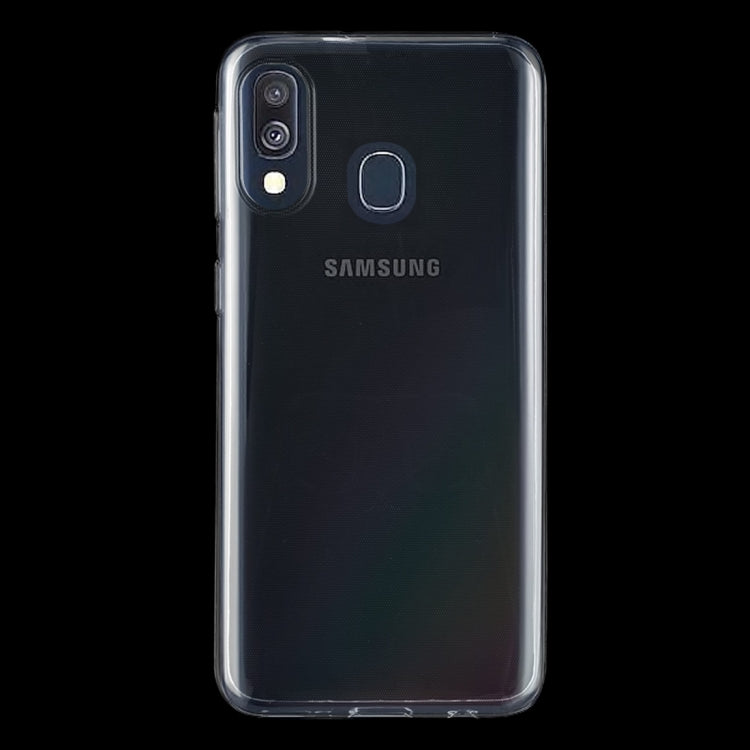 0.75mm Ultrathin Transparent TPU Soft Protective Case for Samsung Galaxy A40