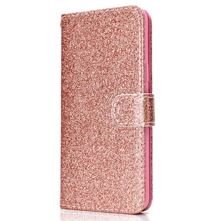 Glitter Powder Horizontal Flip Leather Case for Galaxy S9, with Card Slots & Wallet & Photo Frame & Sling