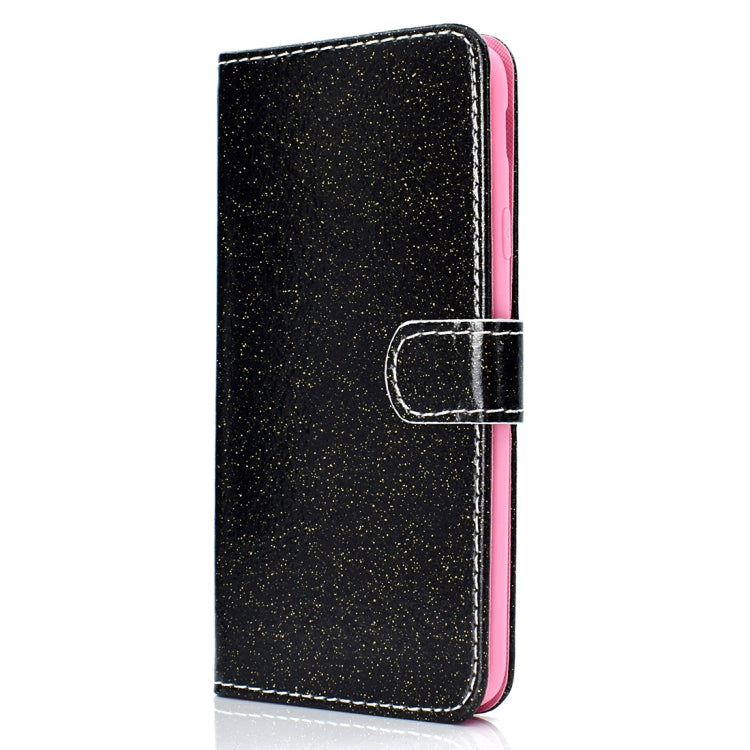 Glitter Powder Horizontal Flip Leather Case for Galaxy J4 (2018) (EU Version), with Card Slots & Wallet & Photo Frame & Sling