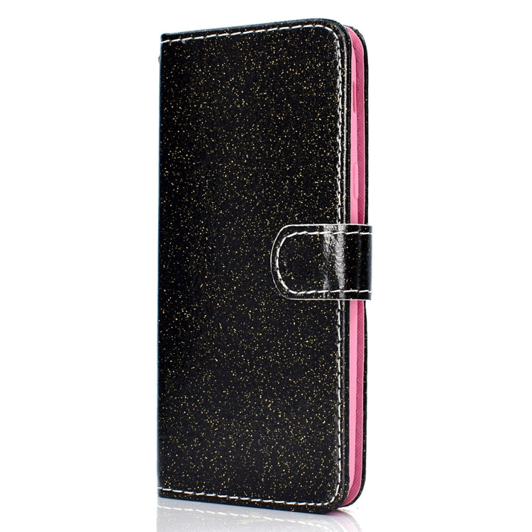 Glitter Powder Horizontal Flip Leather Case for Galaxy J6 (2018) (EU Version), with Card Slots & Wallet & Photo Frame & Sling