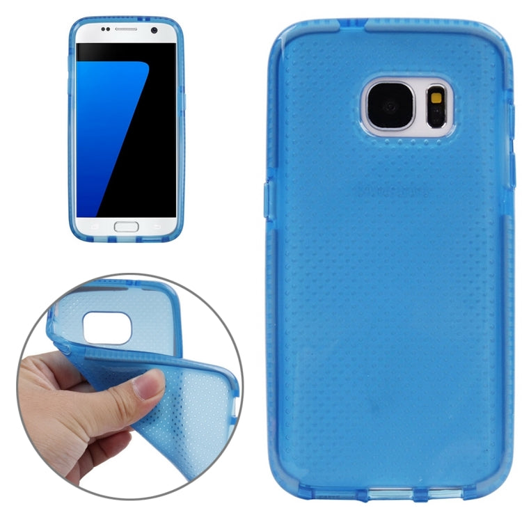 For Galaxy S7 / G930 Concise Style Ultrathin Basketball Texture TPU Protective Case