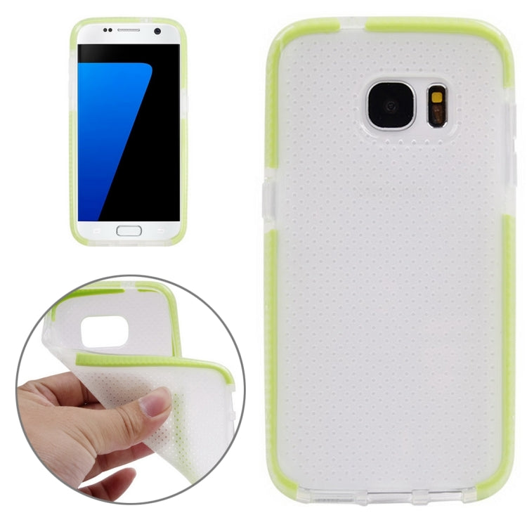 For Galaxy S7 / G930 Concise Style Ultrathin Basketball Texture TPU Protective Case