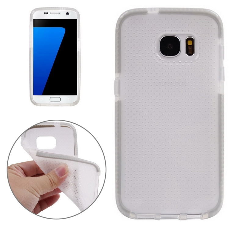 For Galaxy S7 / G930 Concise Style Ultrathin Basketball Texture TPU Protective Case