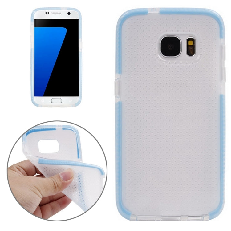 For Galaxy S7 / G930 Concise Style Ultrathin Basketball Texture TPU Protective Case