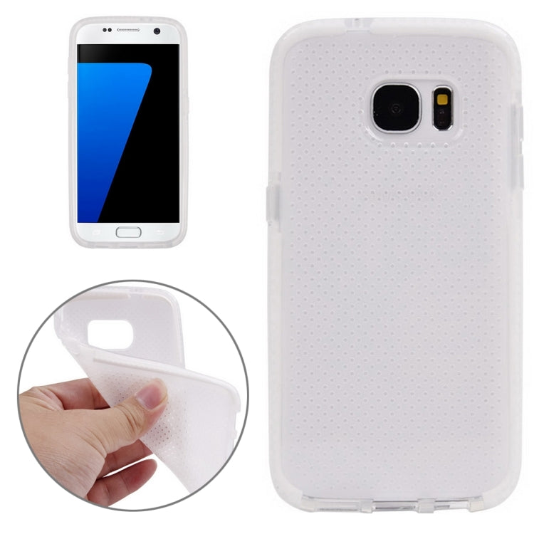 For Galaxy S7 / G930 Concise Style Ultrathin Basketball Texture TPU Protective Case