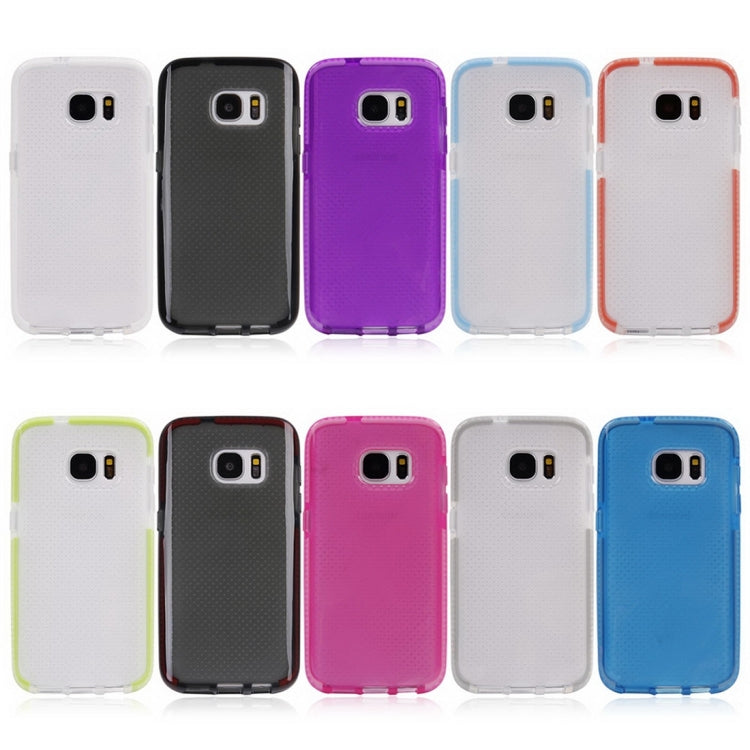 For Galaxy S7 / G930 Concise Style Ultrathin Basketball Texture TPU Protective Case