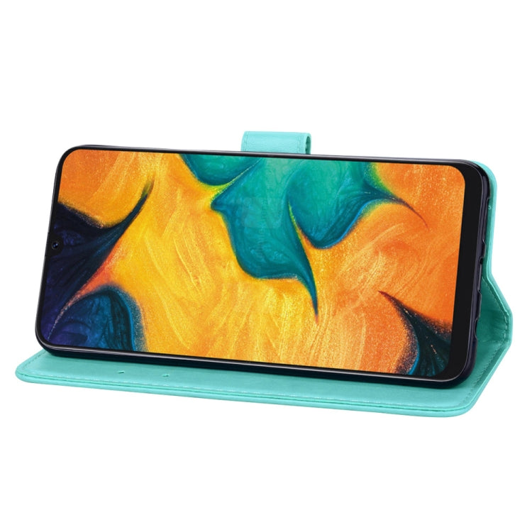 Rose Embossed Horizontal Flip PU Leather Case for Galaxy A30 / A20, with Holder & Card Slots & Wallet