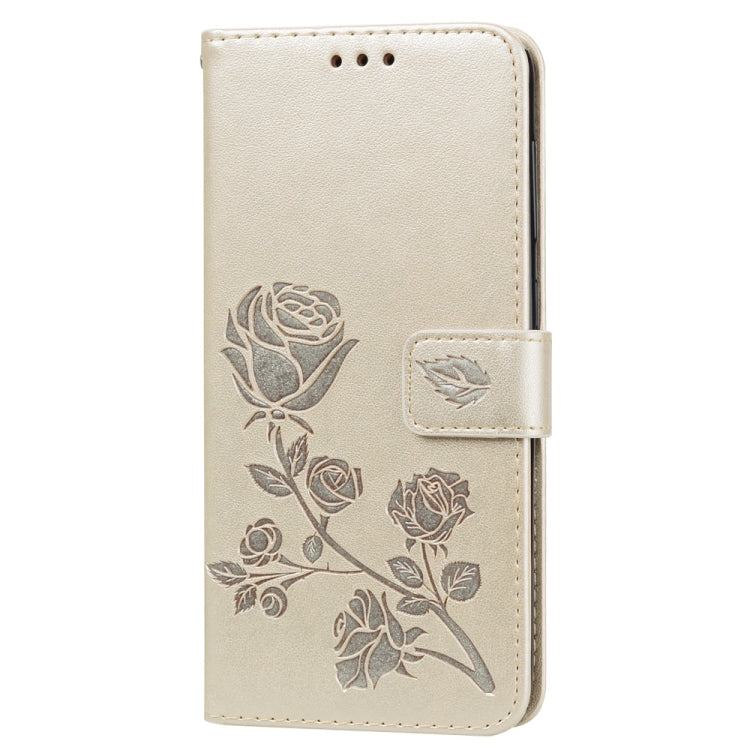 Rose Embossed Horizontal Flip PU Leather Case for Galaxy A30 / A20, with Holder & Card Slots & Wallet