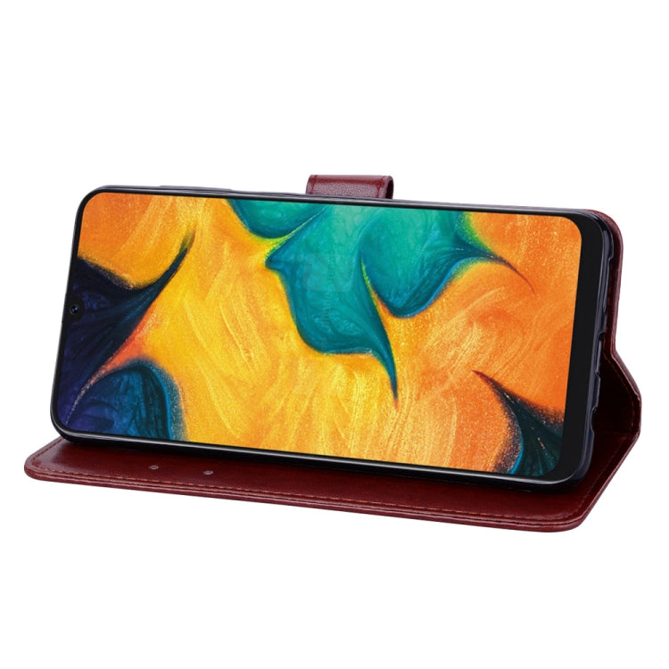 Rose Embossed Horizontal Flip PU Leather Case for Galaxy A30 / A20, with Holder & Card Slots & Wallet