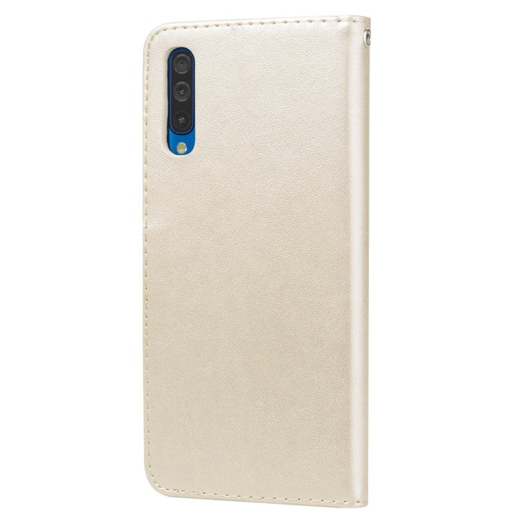 Rose Embossed Horizontal Flip PU Leather Case for Galaxy A50, with Holder & Card Slots & Wallet