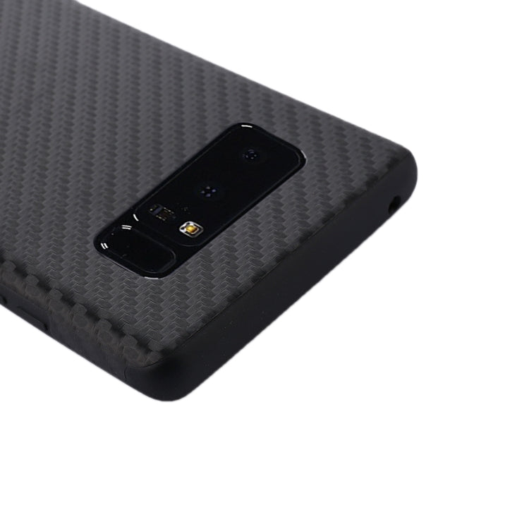 For Galaxy Note 8 Carbon Fiber Texture PU Protective Back Cover Case