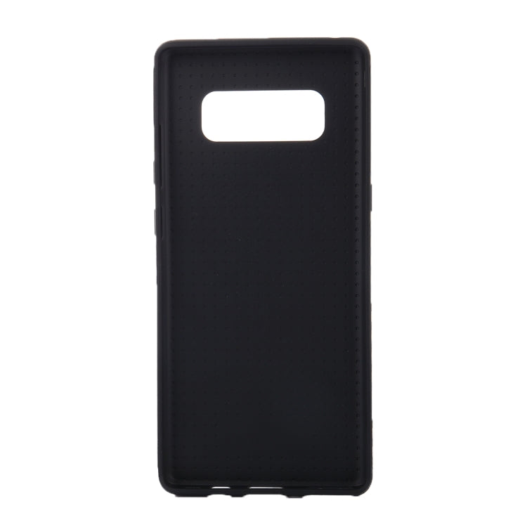 For Galaxy Note 8 Carbon Fiber Texture PU Protective Back Cover Case
