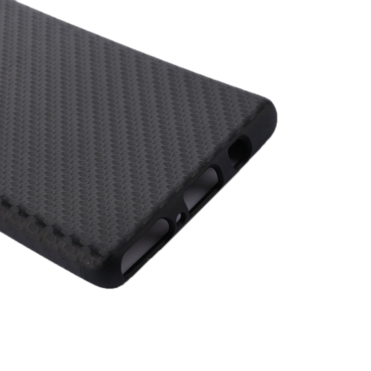 For Galaxy Note 8 Carbon Fiber Texture PU Protective Back Cover Case