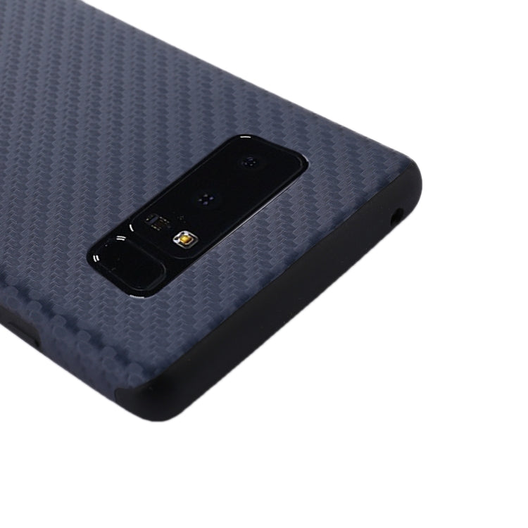 For Galaxy Note 8 Carbon Fiber Texture PU Protective Back Cover Case