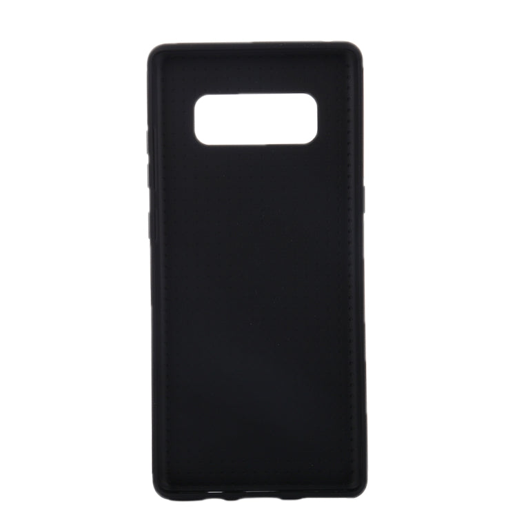 For Galaxy Note 8 Carbon Fiber Texture PU Protective Back Cover Case