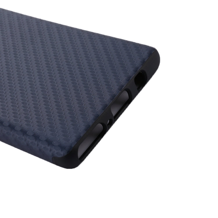 For Galaxy Note 8 Carbon Fiber Texture PU Protective Back Cover Case